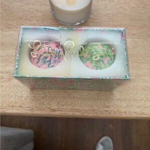 Lilly Pulitzer Floral Lip Balm Duo - Pink & Green